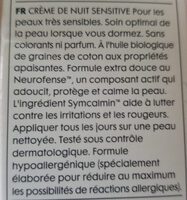 Hema Sensitive night cream