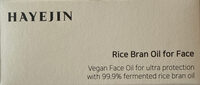 Hayejin Rice Bran Oil for Face